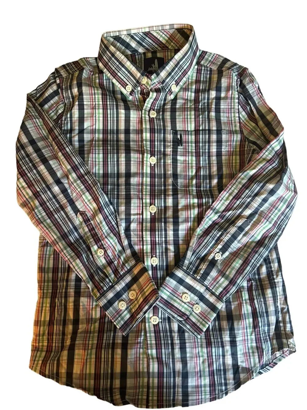 Johnnie O Plaid Shirt Prep Formance size 7